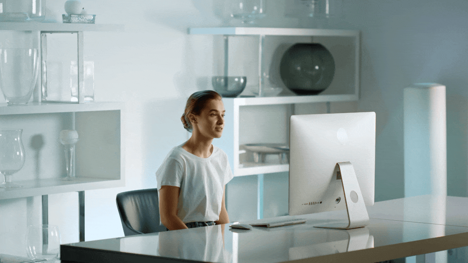 Recruiter reviewing screened candidates